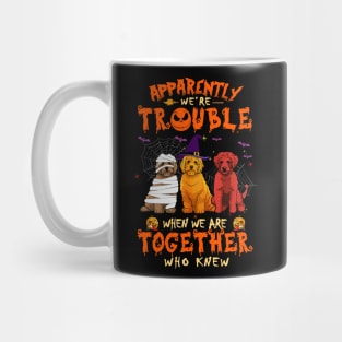 Apparently We're Trouble When We Are Together tshirt  Doodle Halloween T-Shirt Mug